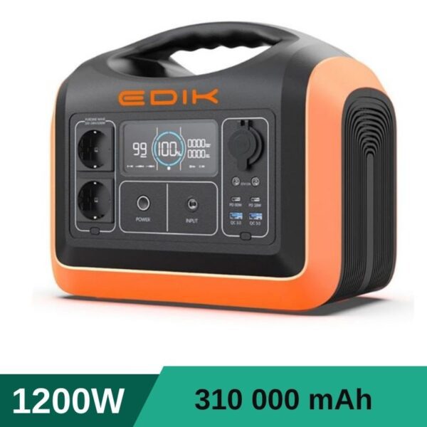 Портативна зарядна станція - EDIK 1200W - (31 0000mAh; 992 Wh)