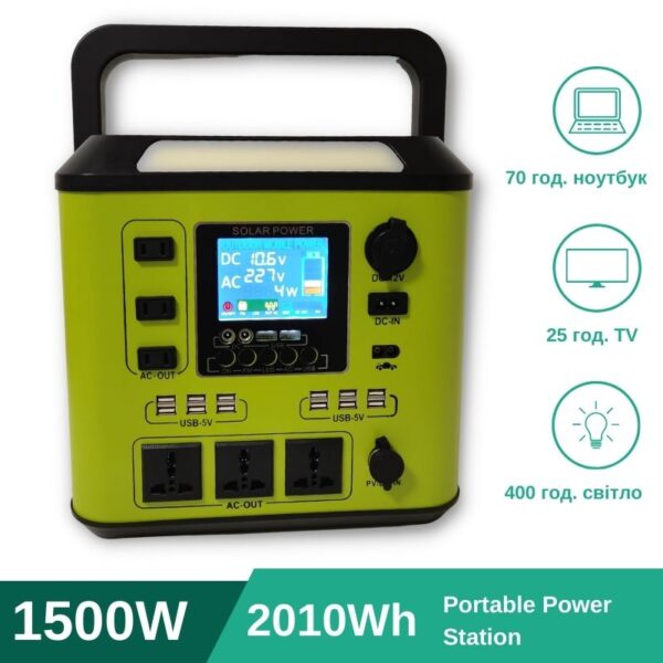 портативна зарядна станція 1500 W 2010 wh