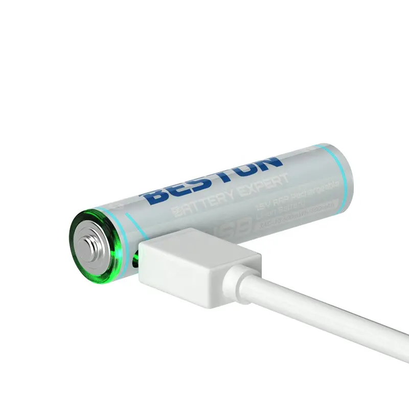 Аккумулятор Li-Ion ААА з USB - 4шт. (1,5 В - 600 мВт/год - BESTON)