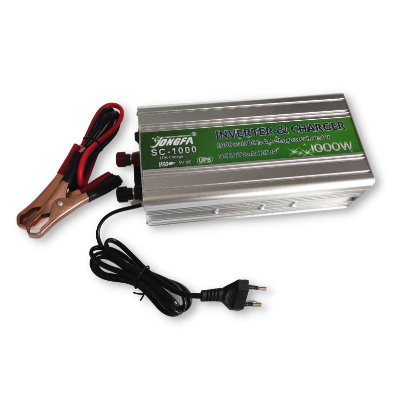 Інвертор потужності Inverter 12V 220V 1000W - чистий синус