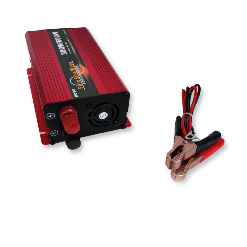 Інвертор - чистий синус - 300 W/600 W перетворювач напруги Power Inverter 12-220V - Зображення 2