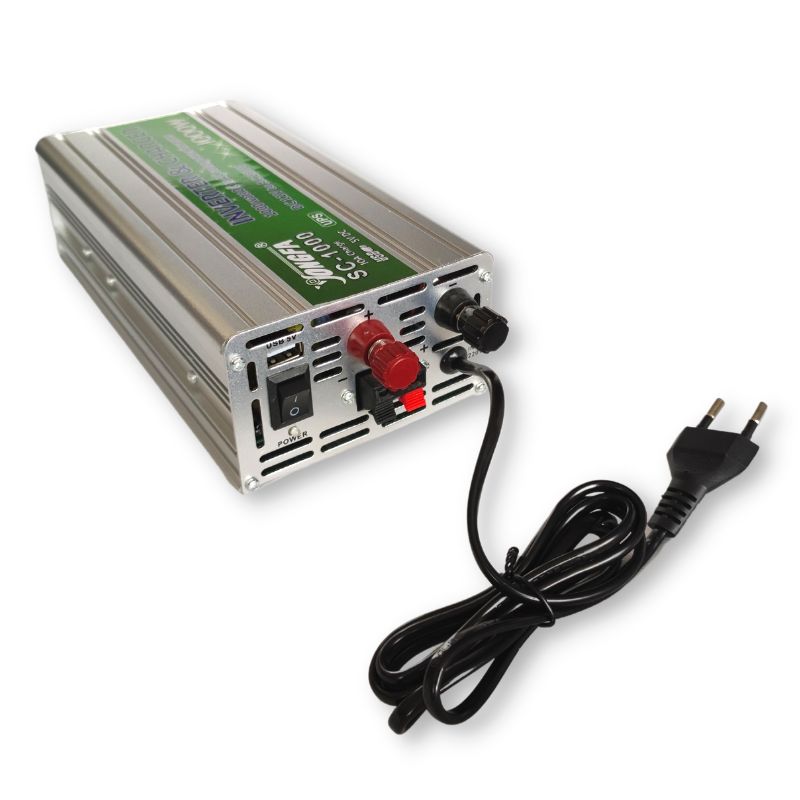 Інвертор потужності Inverter 12V 220V 1000W - чистий синус