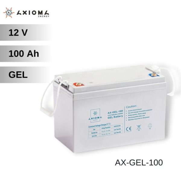 Акумулятор гелевий 100 А*год 12 В, — AX-GEL-100, AXIOMA energy