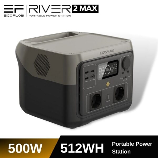 Портативна зарядна станція EcoFlow RIVER 2 Max (512 Вт·год)