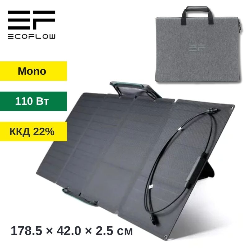 Сонячна панель EcoFlow 110W Solar Panel (портативна)